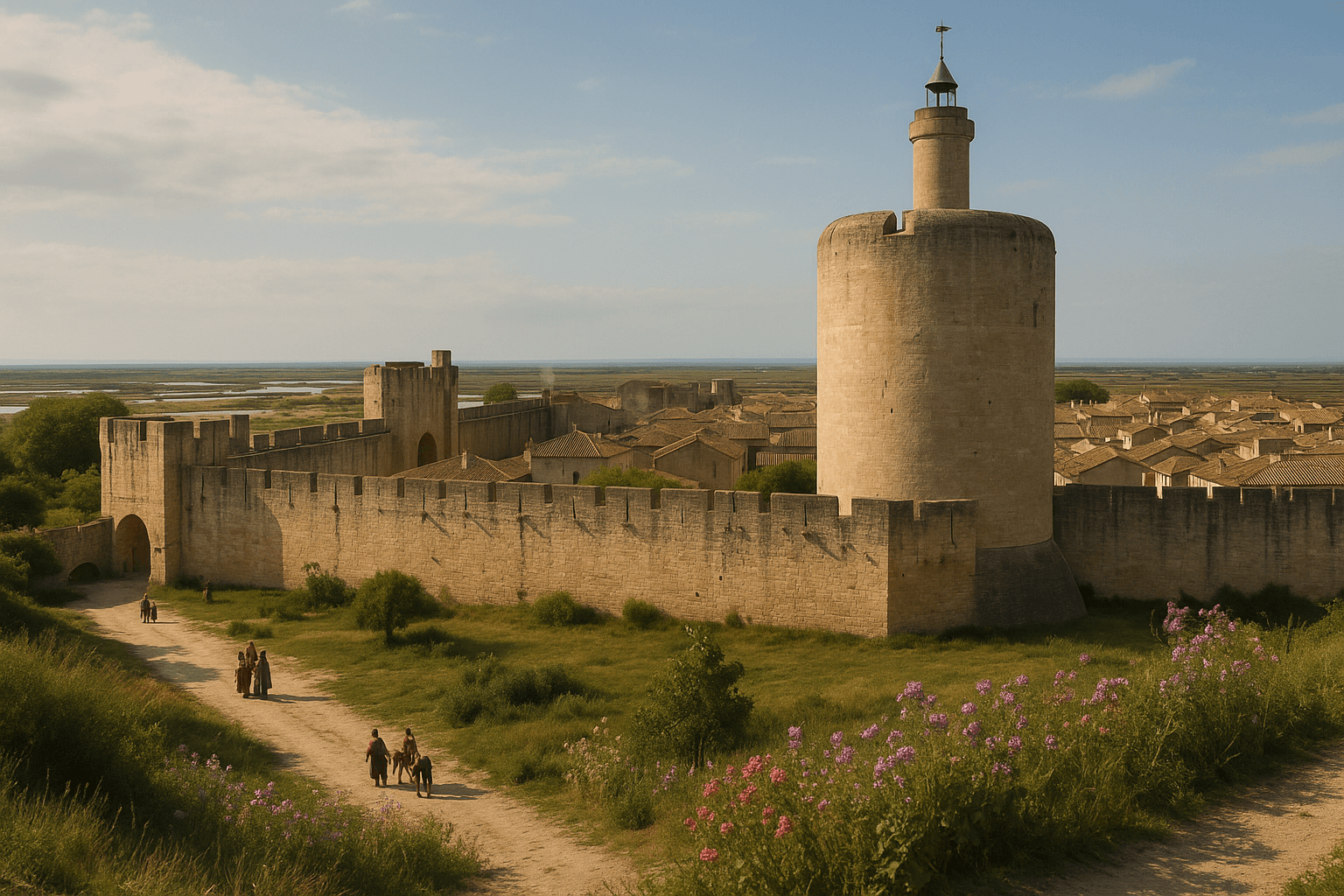 Vue de Aigues-Mortes