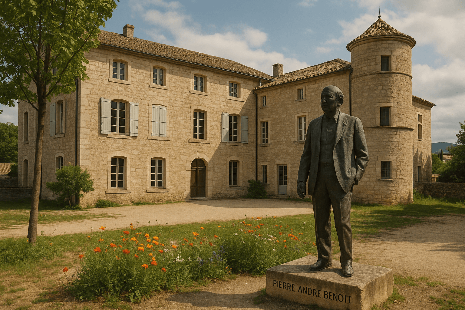 Entrée du musée Pierre André Benoit (PAB) à Alès