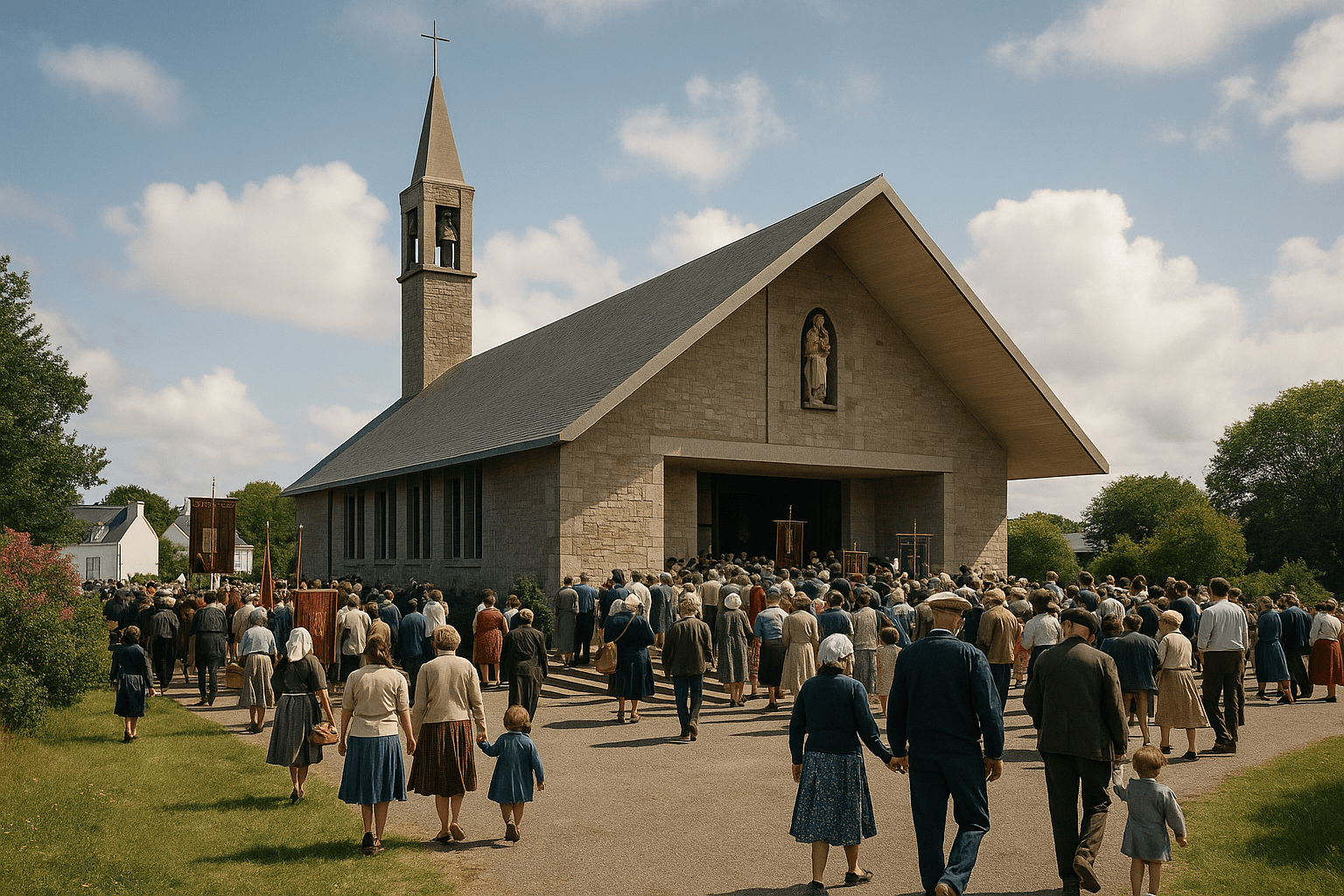 L’église Notre-Dame-de-la-Mer à Bénodet, édifice en pierre lié à la tradition maritime