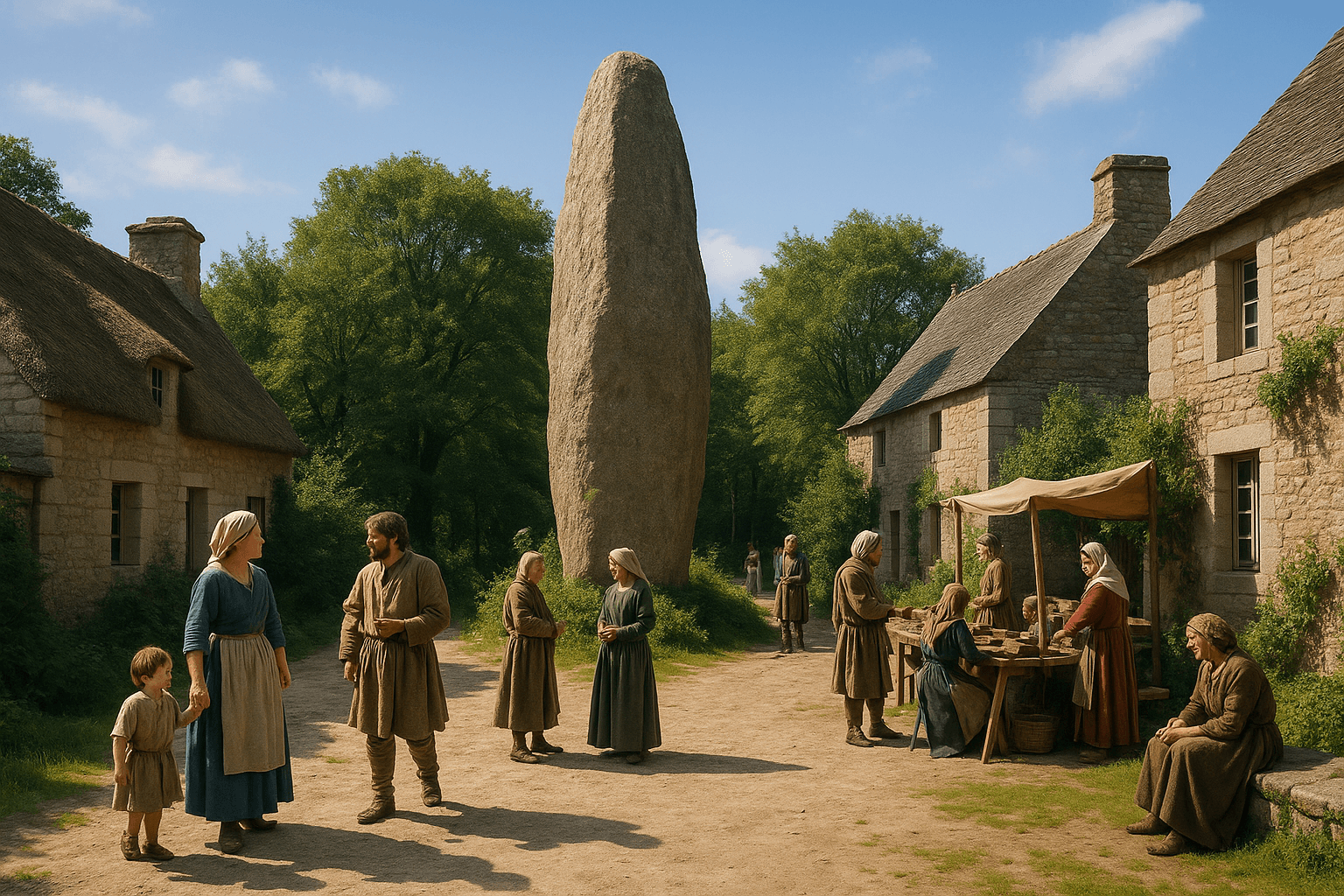 Grand menhir du Géant du Manio à Carnac