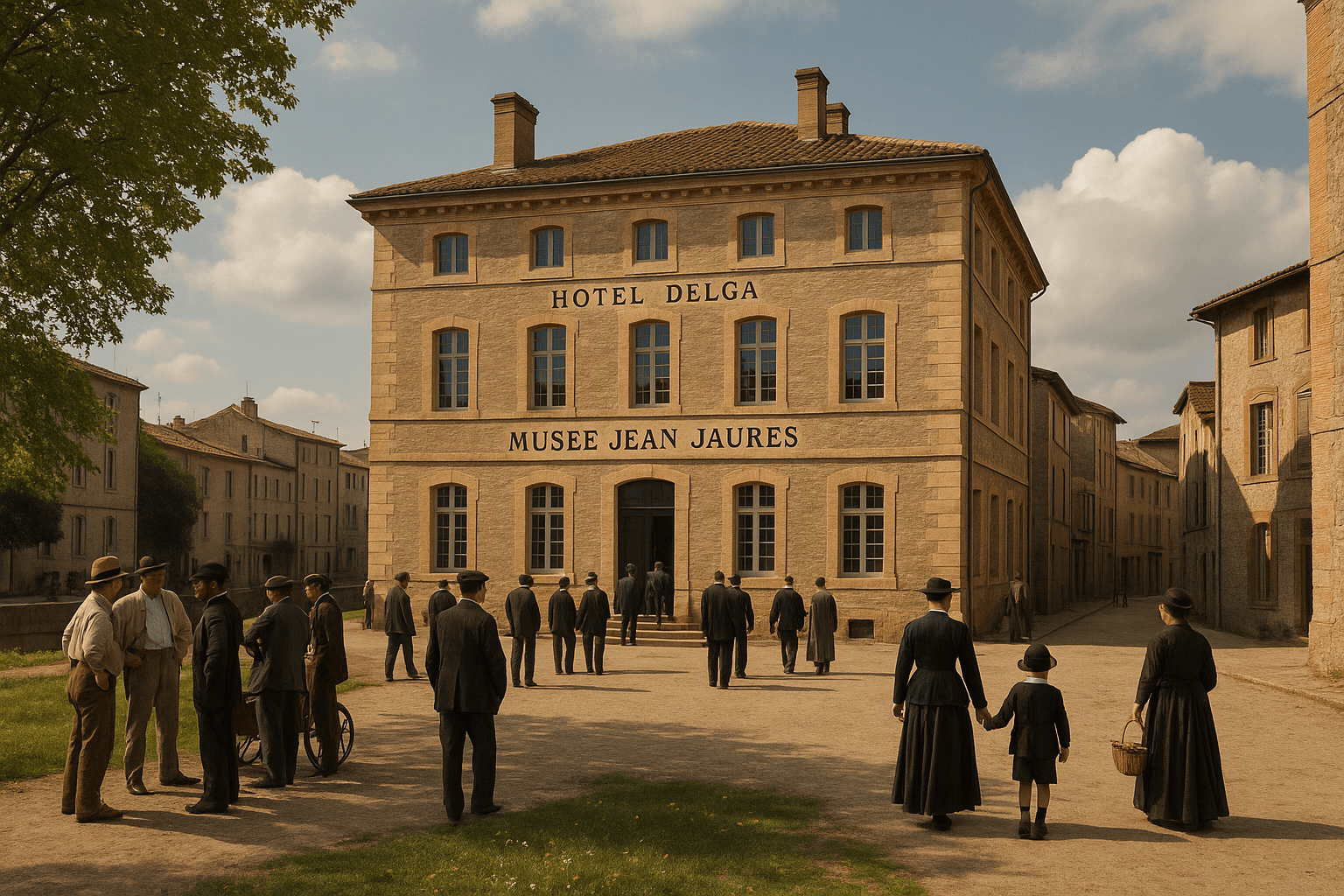 Façade du Centre National et Musée Jean Jaurès à Castres