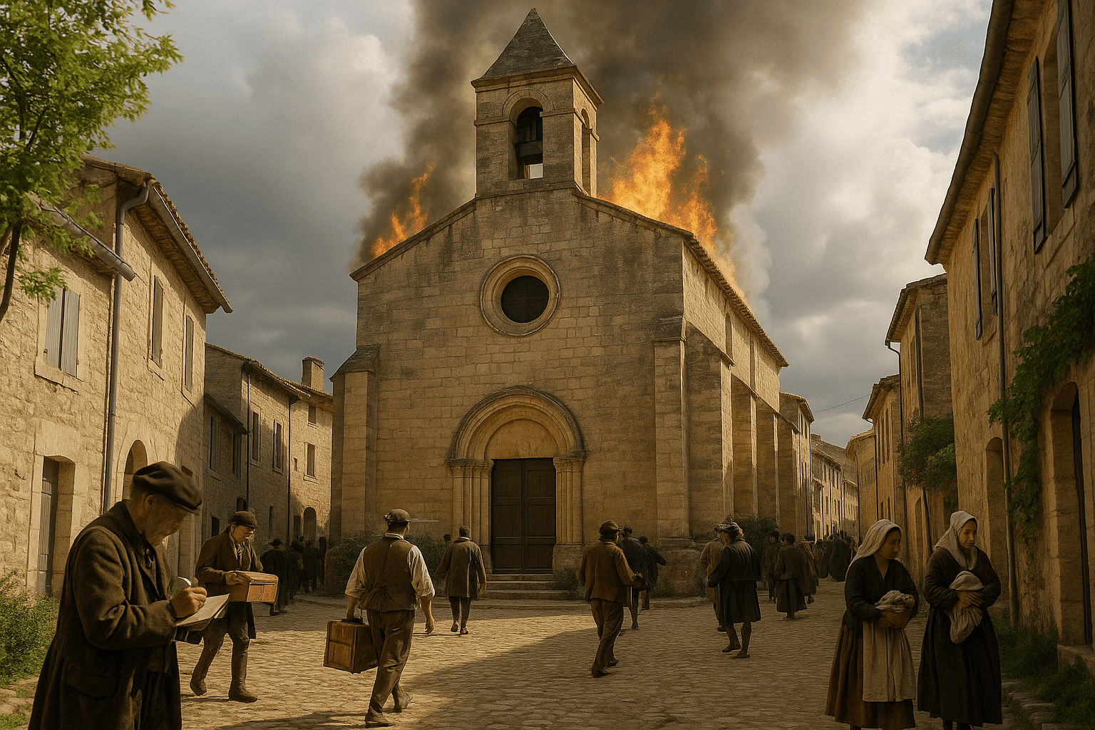 Église Sainte-Marie de Congénies en pierre claire