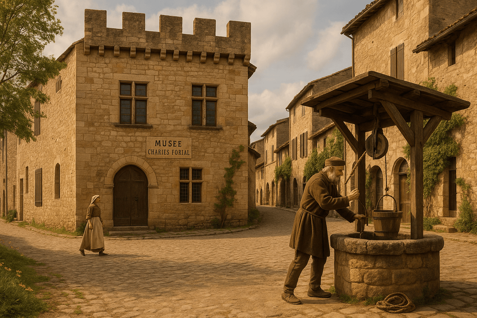 Le Musée Charles Portal à Cordes-sur-Ciel, abrité dans une bâtisse médiévale de la cité