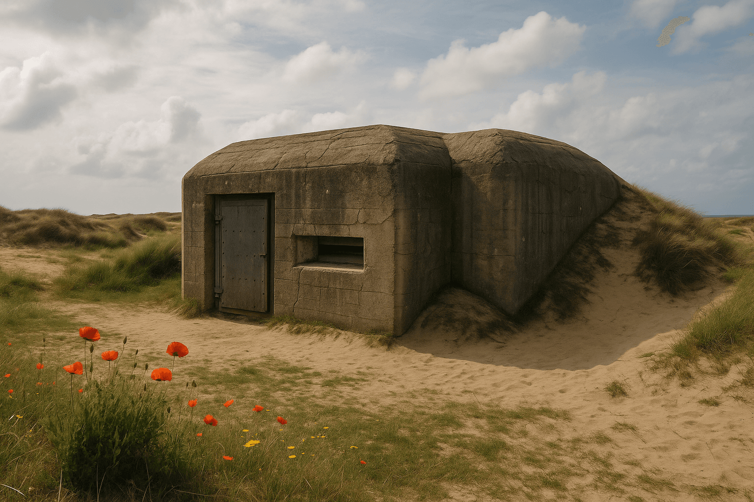 Bunker Type 105b - Va3 sur le littoral d’Erdeven, vestige de la Seconde Guerre mondiale