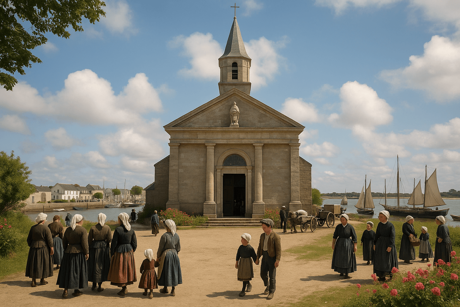 L’église Notre-Dame-des-Flots à Étel, lieu de culte associé aux marins