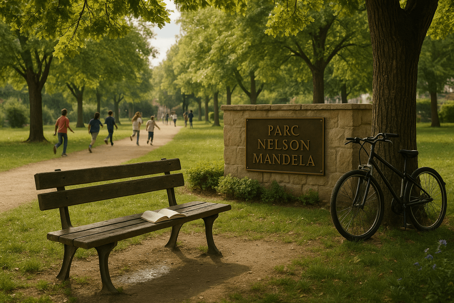 Vue générale du parc Nelson Mandela à Fraisses