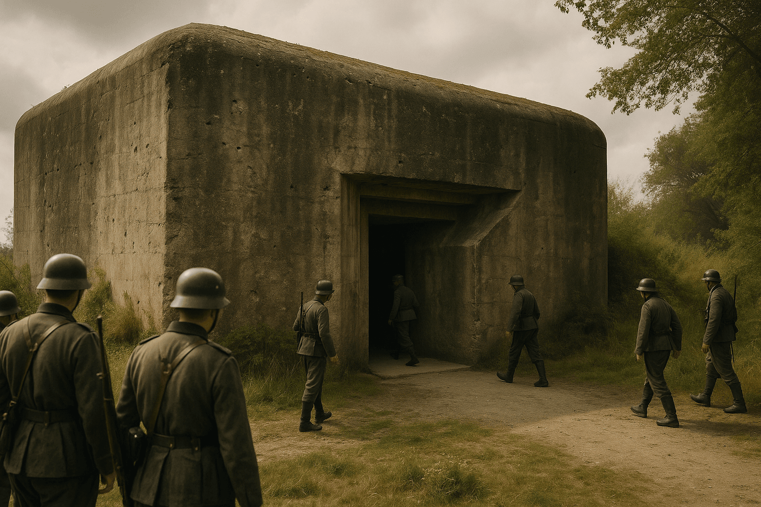 Le Bunker Fl246 de Lanester, ouvrage en béton de la Seconde Guerre mondiale