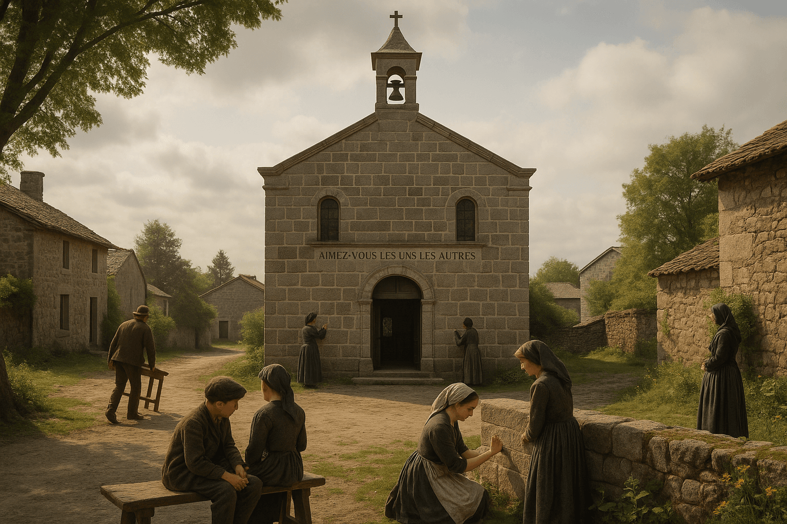 Le Temple protestant du Chambon-sur-Lignon au cœur du bourg