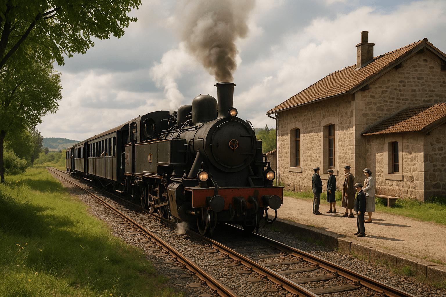 Le Velay Express, train touristique parcourant le plateau du Vivarais-Lignon
