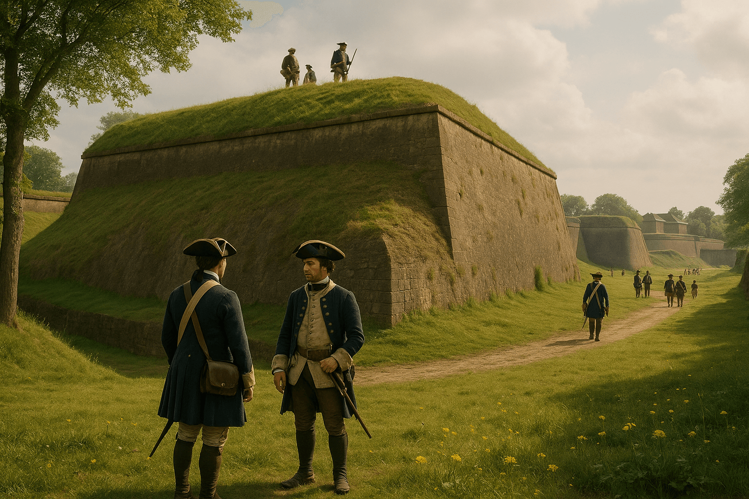 Le Bastion des Capucins à Maubeuge, vestige des défenses de Vauban.