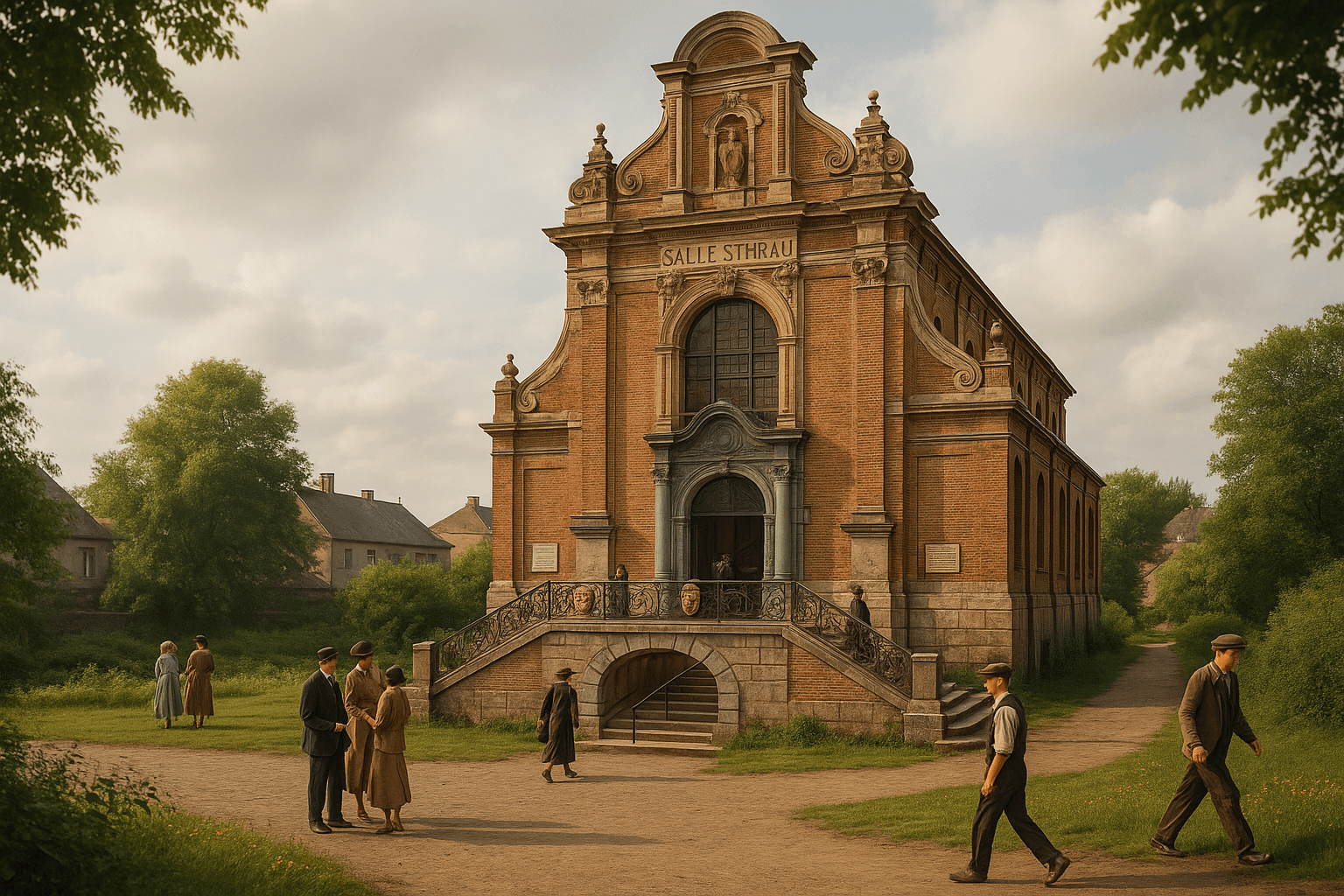 La Salle Sthrau à Maubeuge, ancienne chapelle reconvertie en salle culturelle.