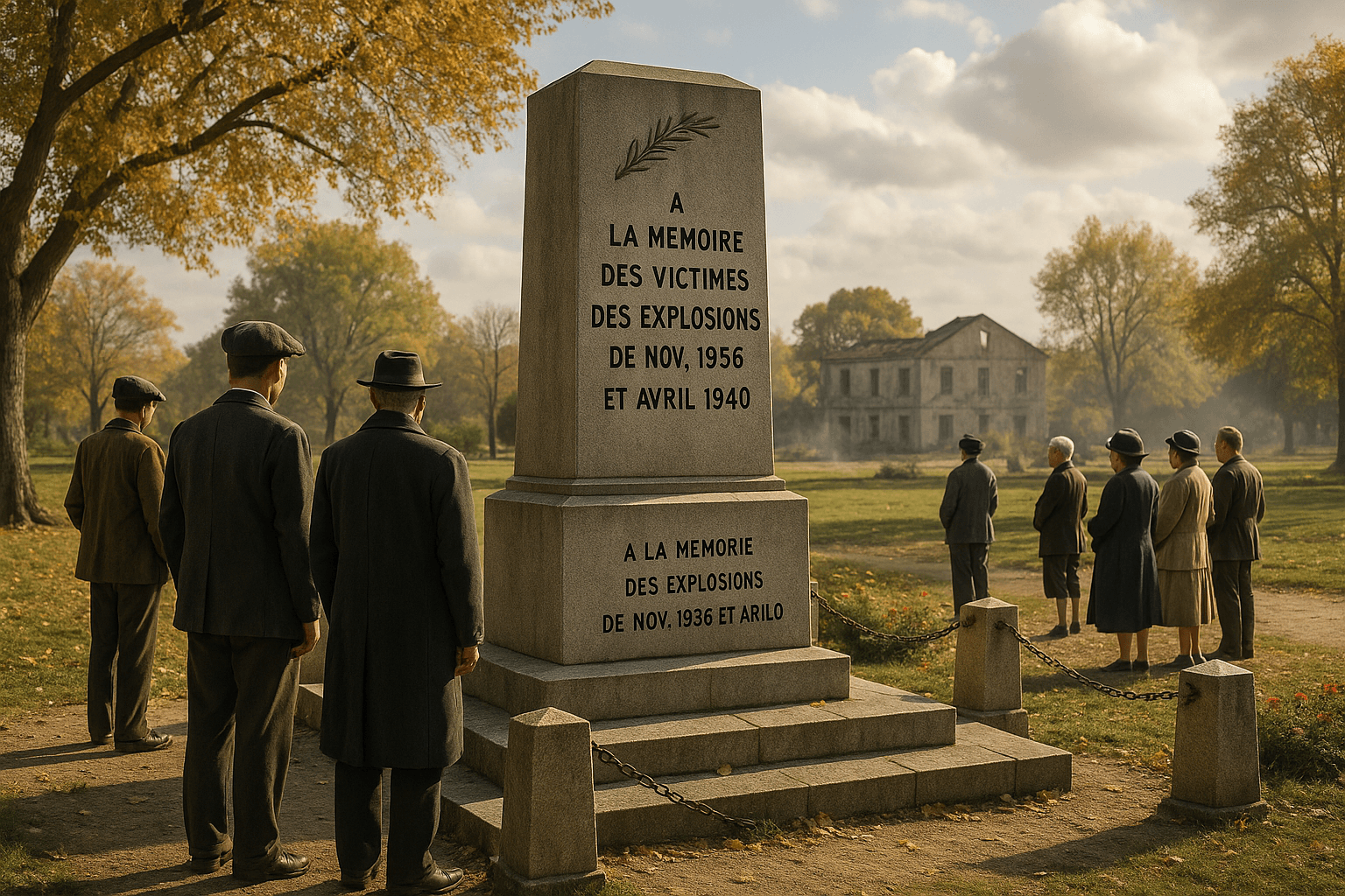 Monument à la mémoire des victimes des explosions de novembre 1936 et avril 1940 à Miramas