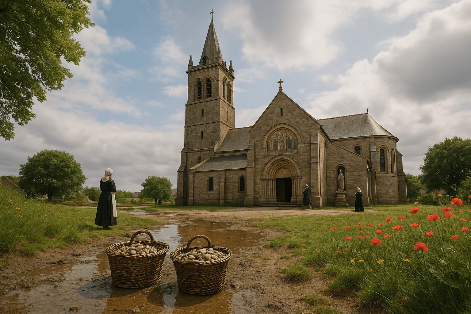 L'église Sainte-Radegonde de Riantec, vue extérieure