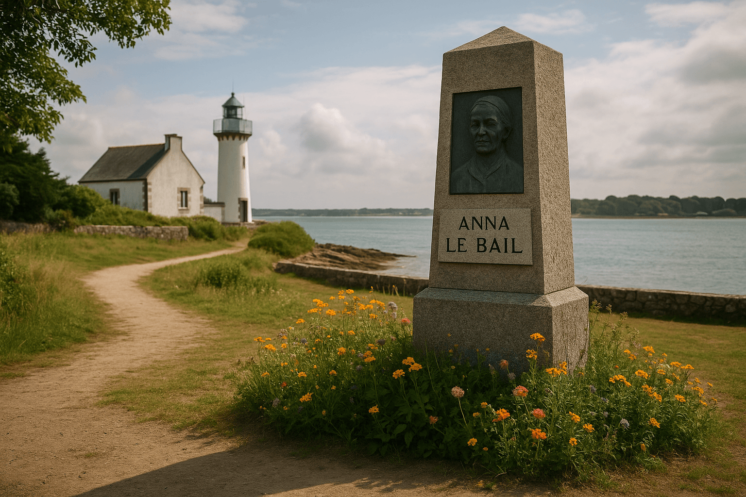 Hommage à Anna Le Bail à Saint-Philibert, lié à la mémoire maritime locale