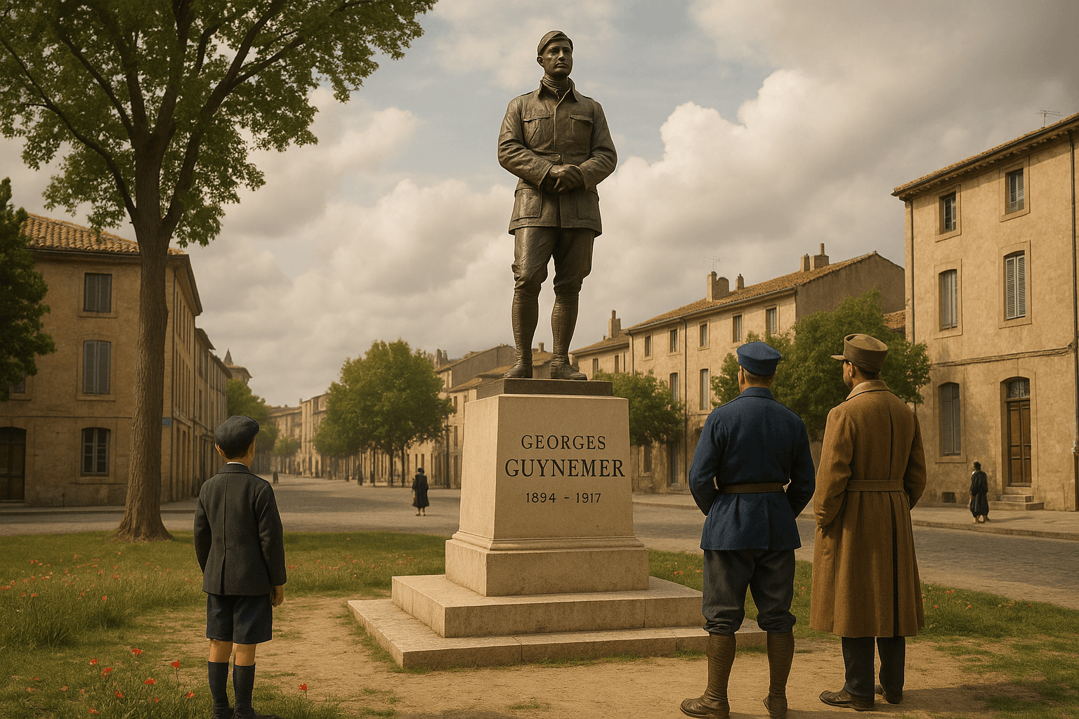 Le mémorial Georges Guynemer à Salon-de-Provence, monument commémoratif dédié à l'aviateur