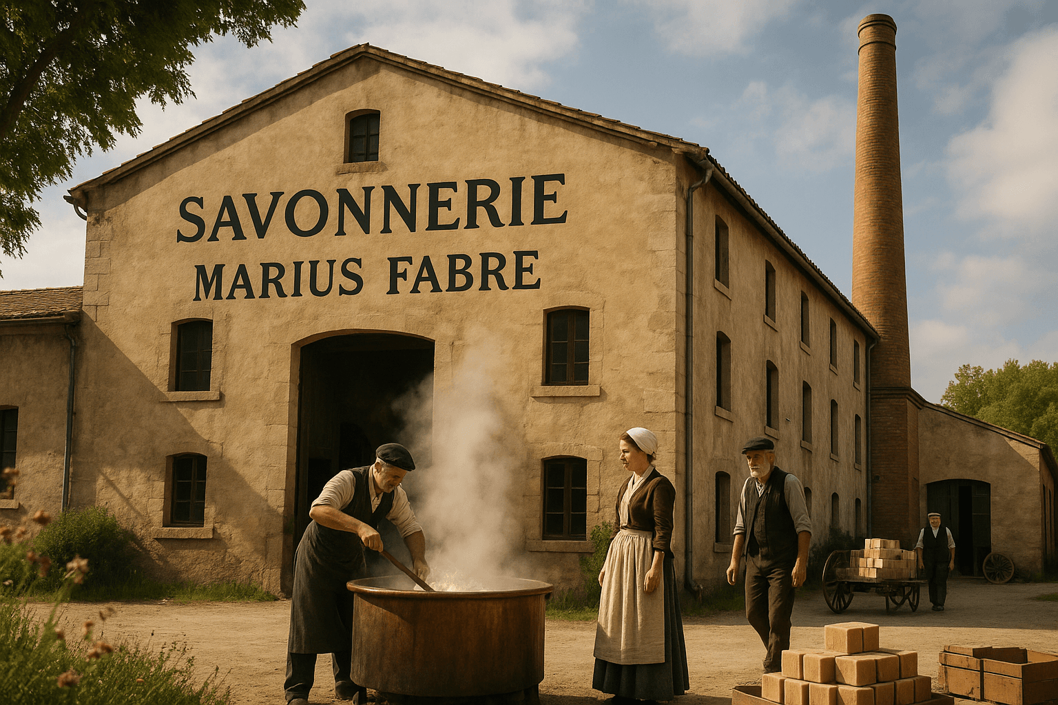 La Savonnerie Marius Fabre à Salon-de-Provence, atelier de fabrication du savon traditionnel