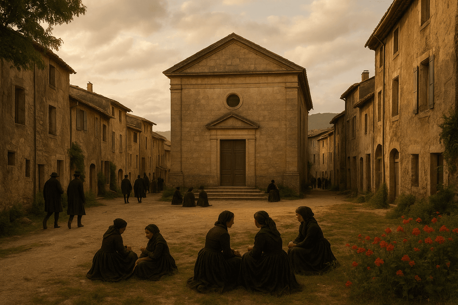 Le temple protestant de Sauve, édifice sobre au cœur des ruelles anciennes.