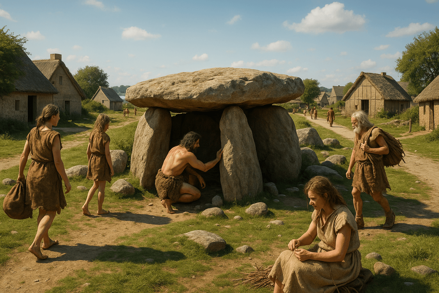 Dolmen de Gornevèze composé de pierres dressées et d’une dalle de couverture dans un cadre naturel à Séné