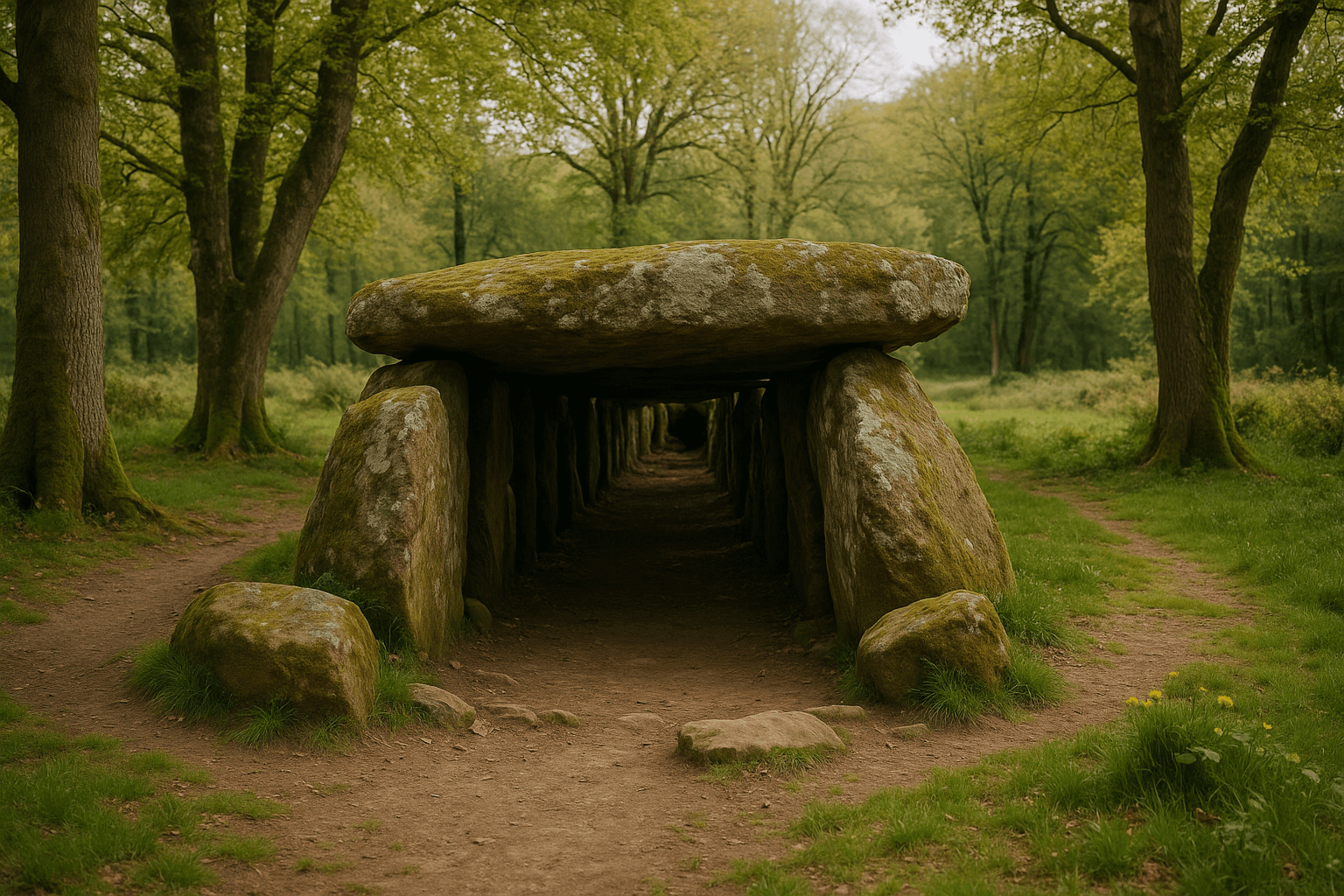 Loge au Loup, paysage bocager typique près de Trédion