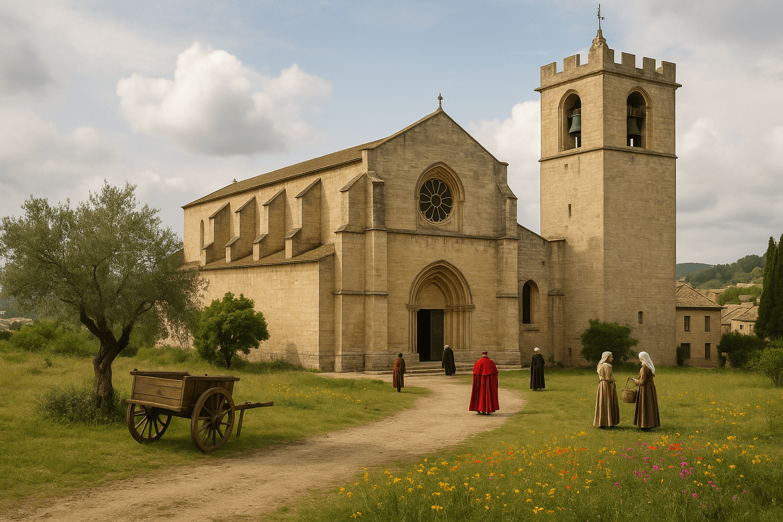 La collégiale Notre-Dame de Villeneuve-lès-Avignon, église gothique au cœur de la ville